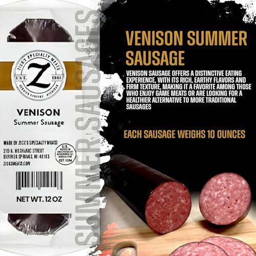 Zick's Venison Summer Sausage with Pork (12oz)