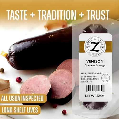 Zick's Venison Summer Sausage with Pork (12oz)