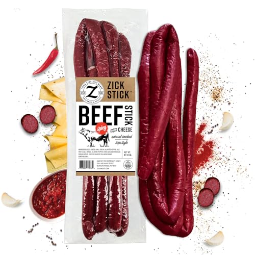 Zick's Spicy Beef Rope Sausage with Cheese (12oz)