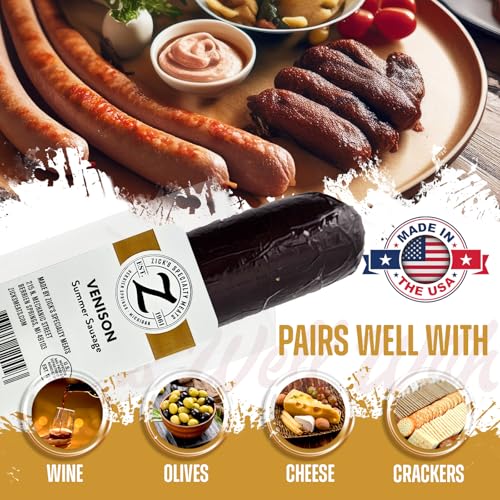 Zick's Venison Summer Sausage with Pork (12oz)