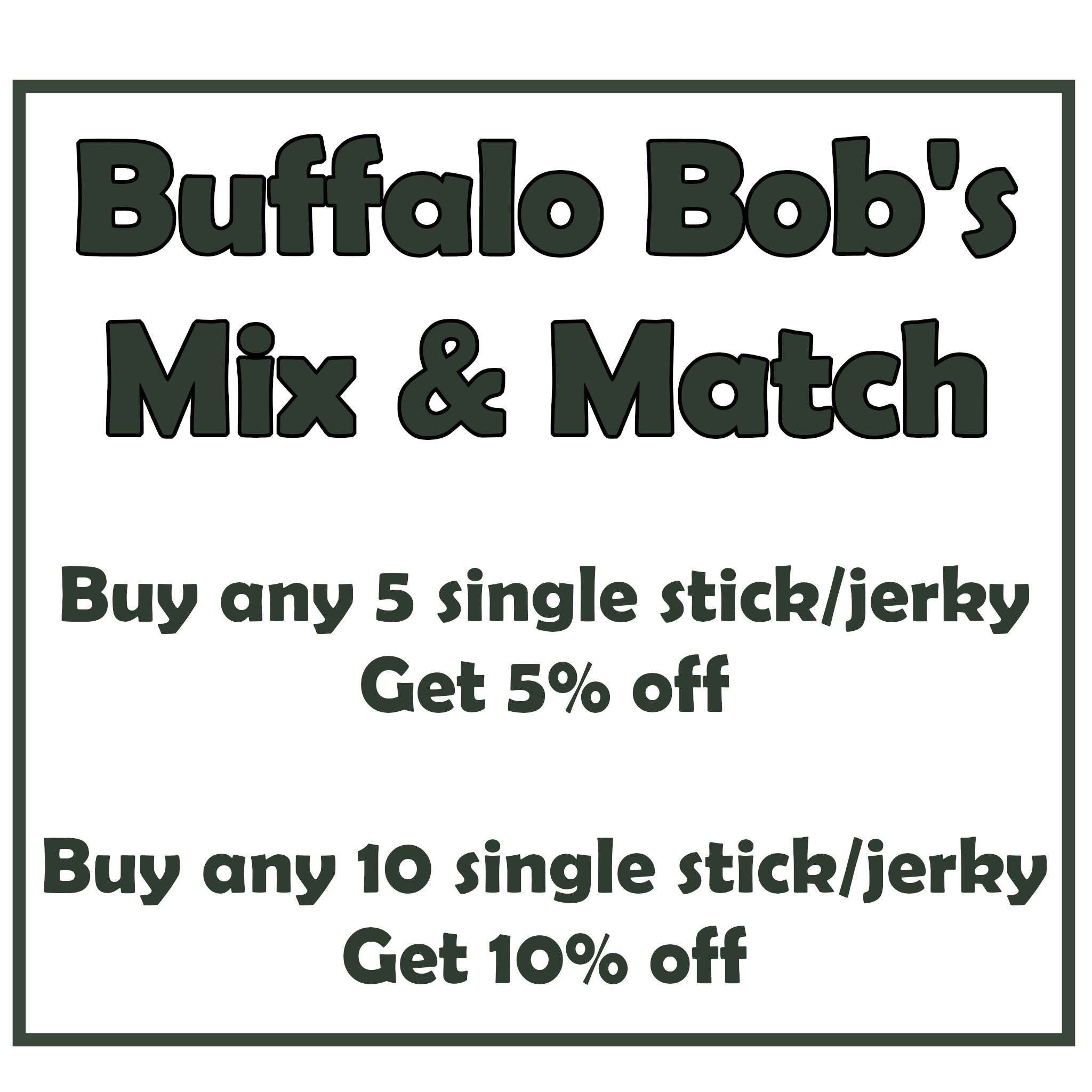 Buffalo Mild Jerky Stick