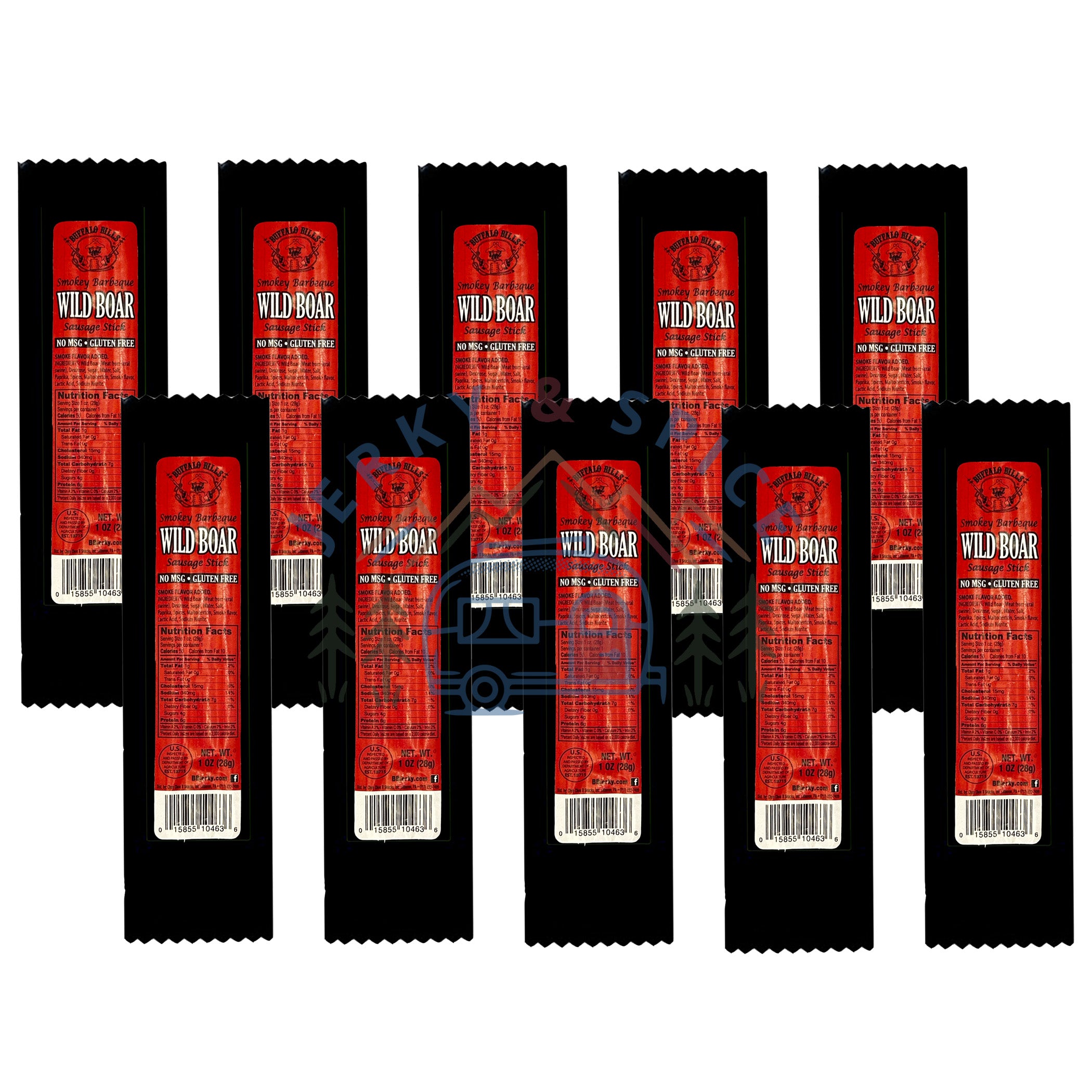 Smoked Barbecue Wild Boar Jerky Stick