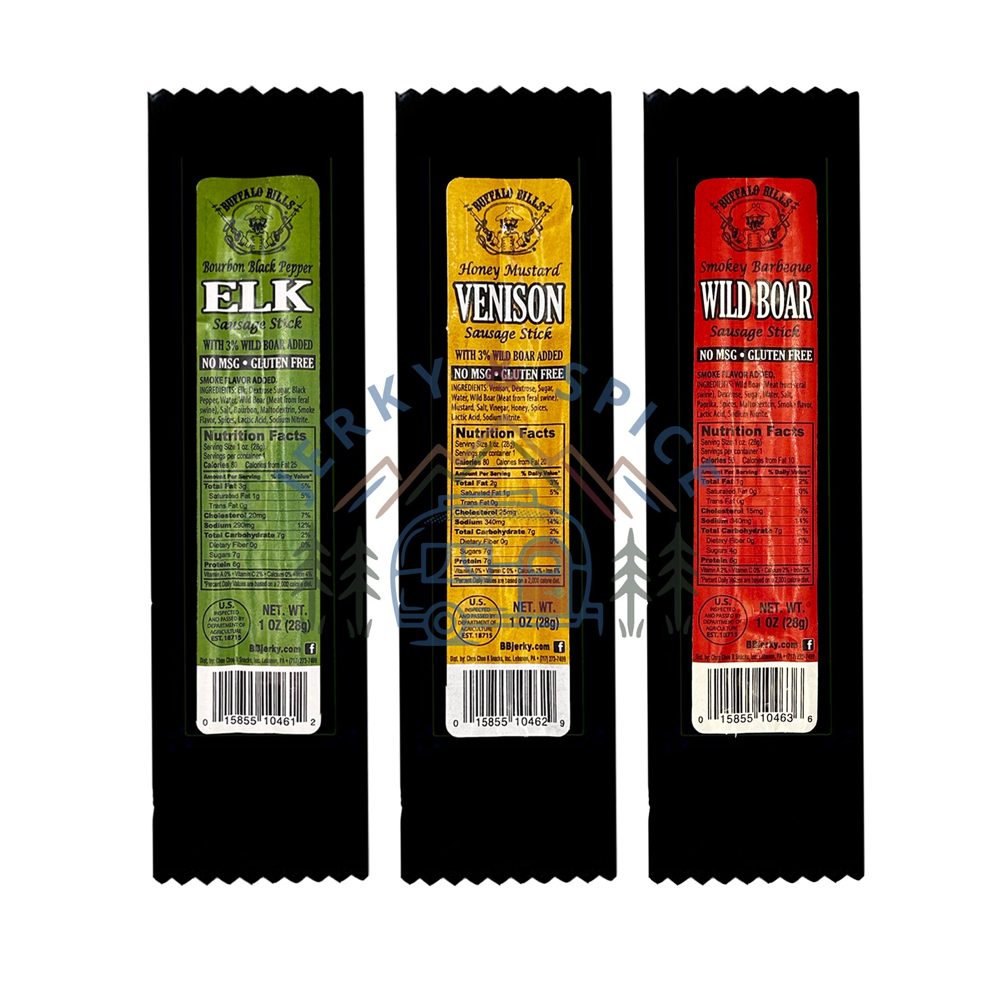 Wild Game Jerky Stick Variety Pack