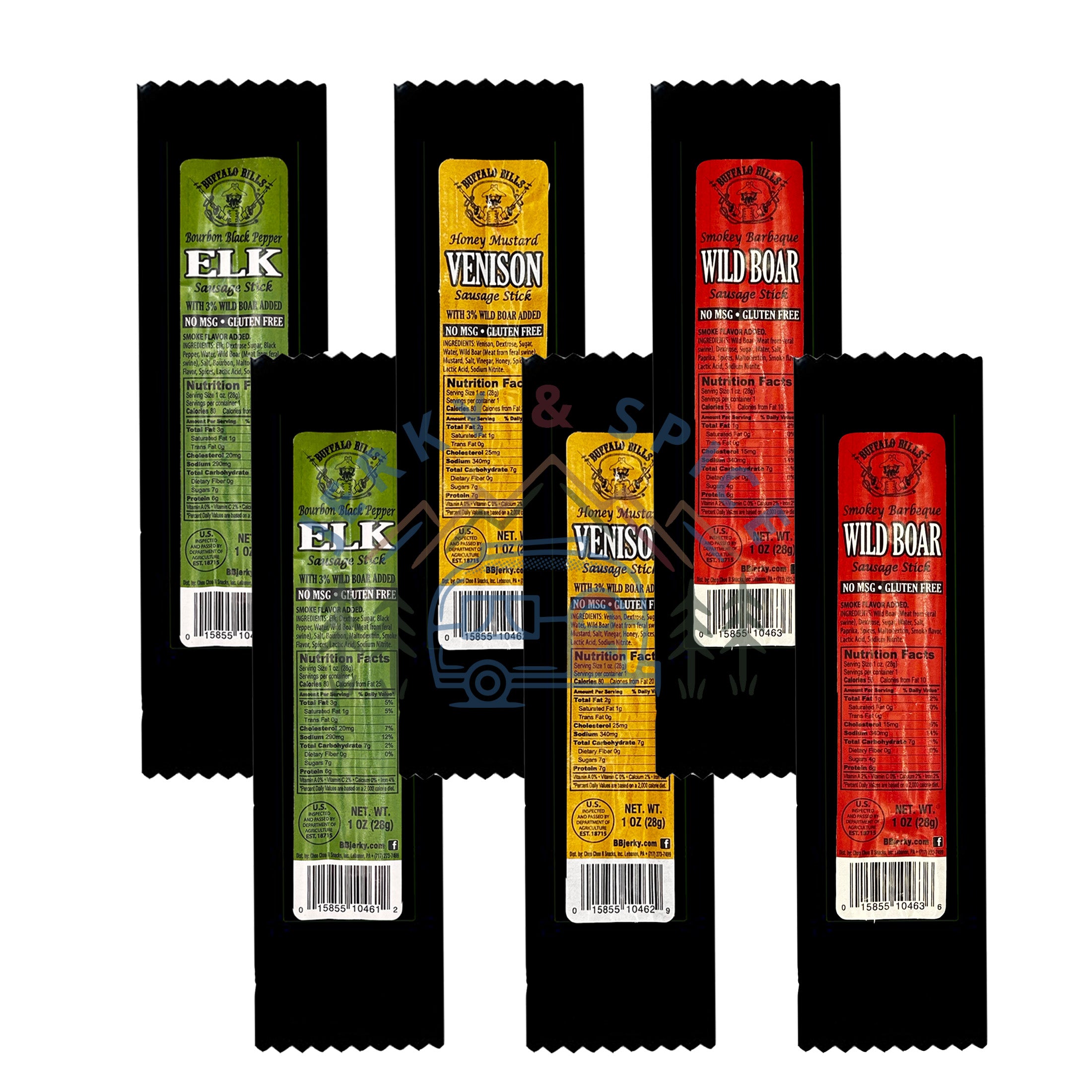 Wild Game Jerky Stick Variety Pack