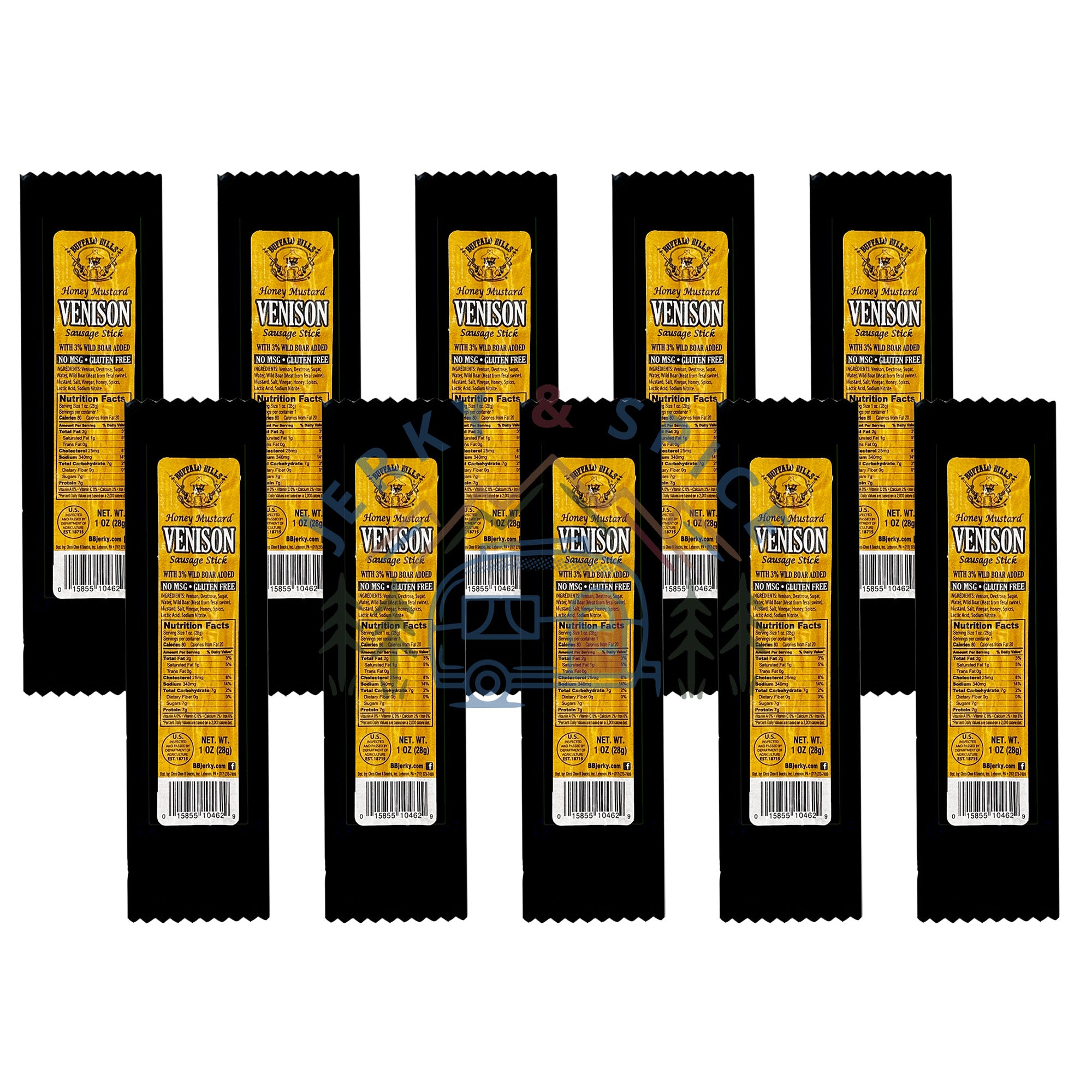 Honey Mustard Venison Jerky Stick