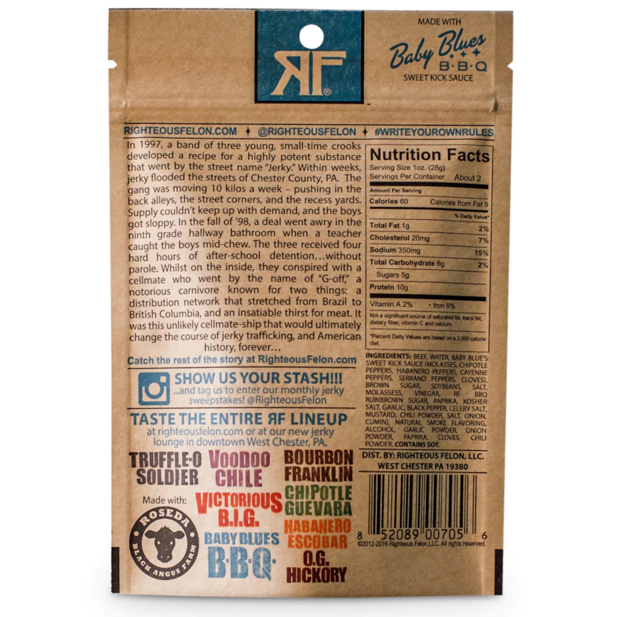 Baby Blues BBQ Beef Jerky