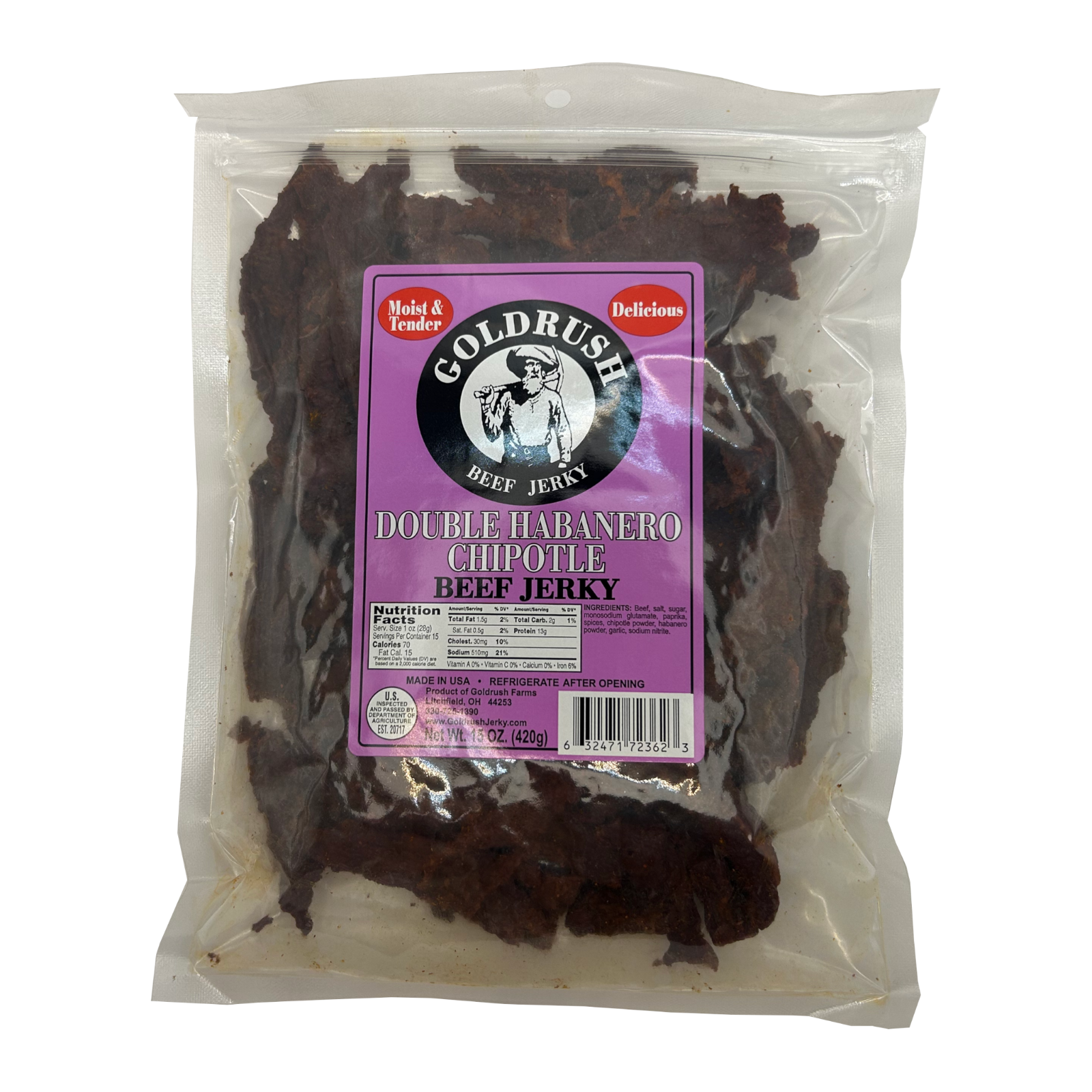 Double Habanero Beef Jerky