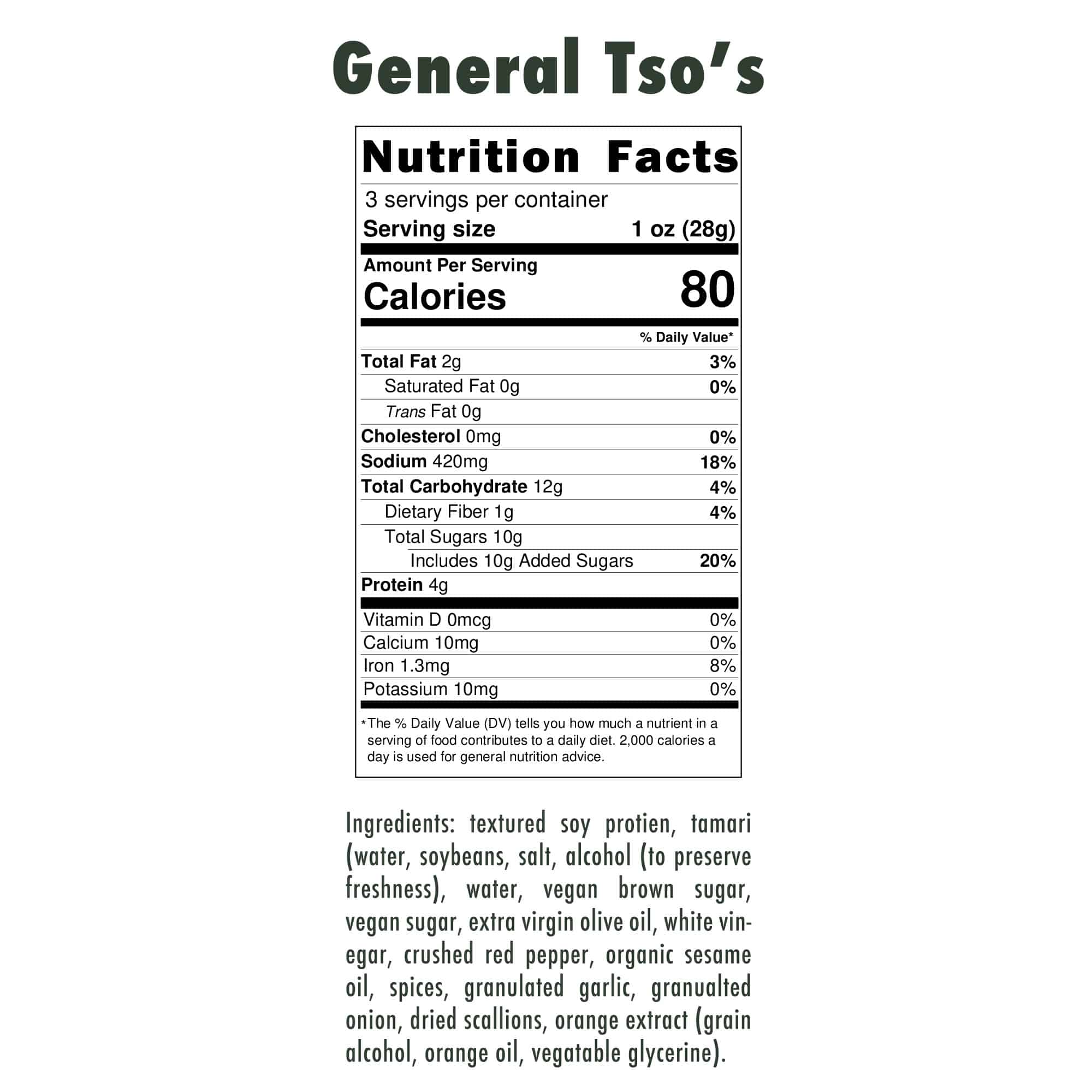 General Tso's Vegan Jerky