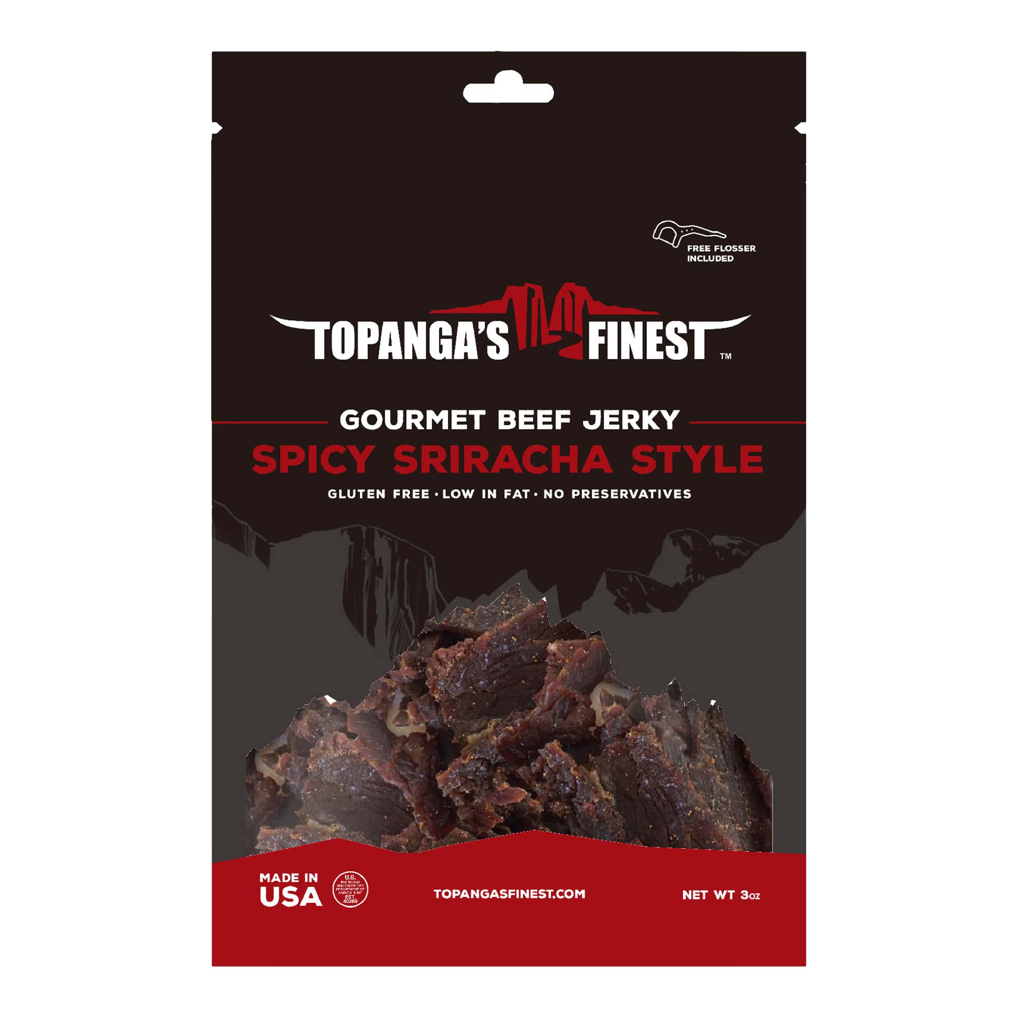 Spicy Sriracha Style Beef Jerky