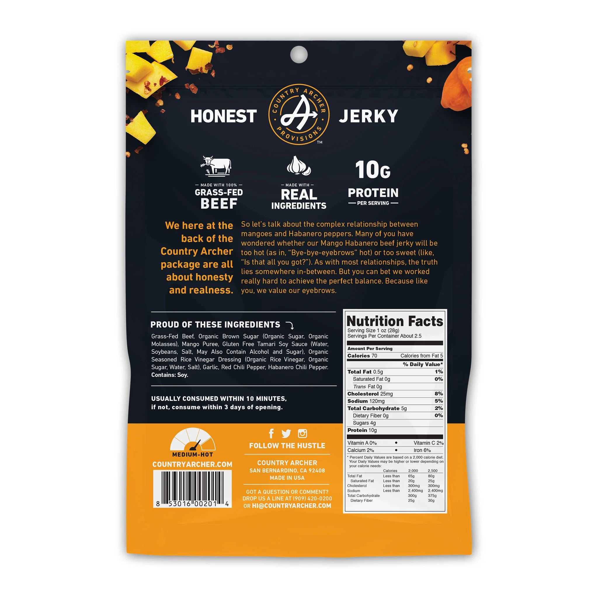 Mango Habanero Beef Jerky