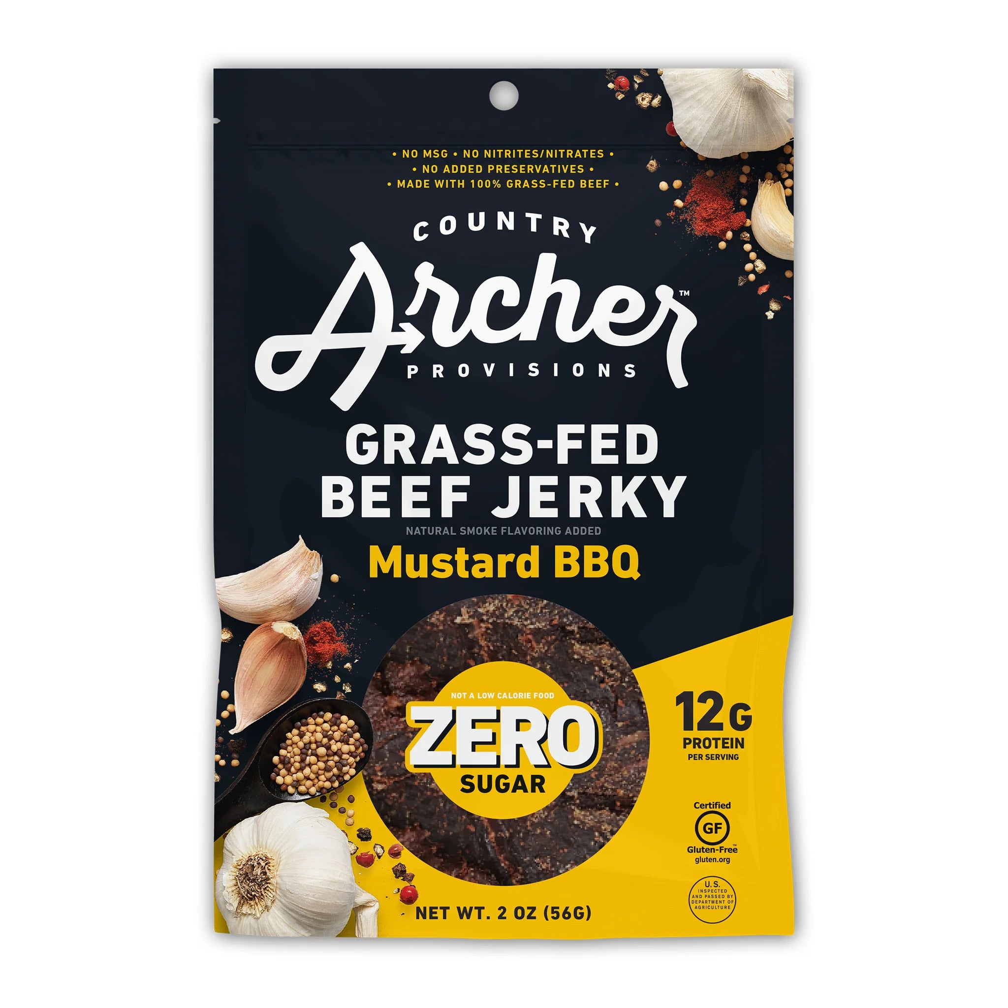 Zero Sugar Mustard BBQ Beef Jerky