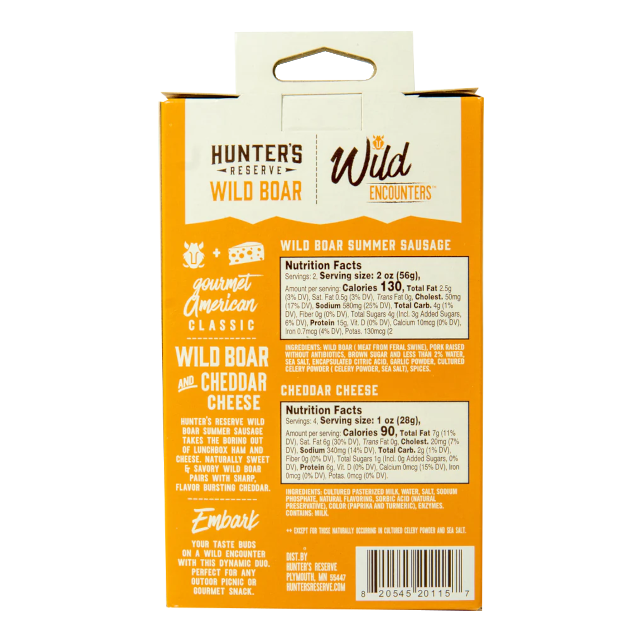 Wild Boar & Cheddar Cheese Pack