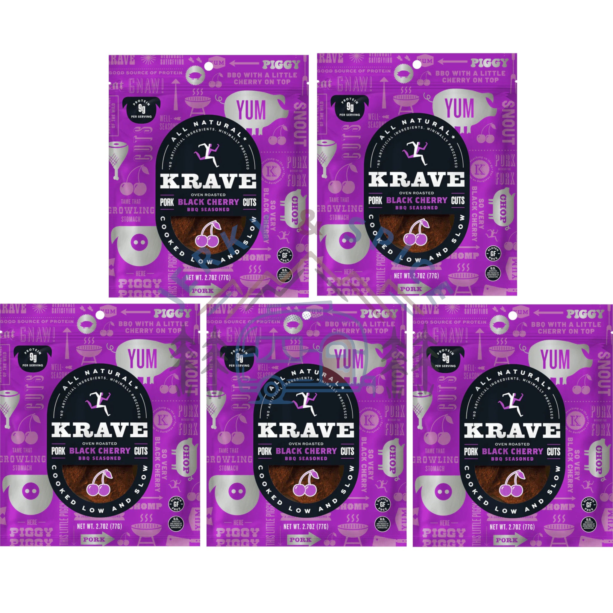 Black Cherry BBQ Seasoned Pork Jerky