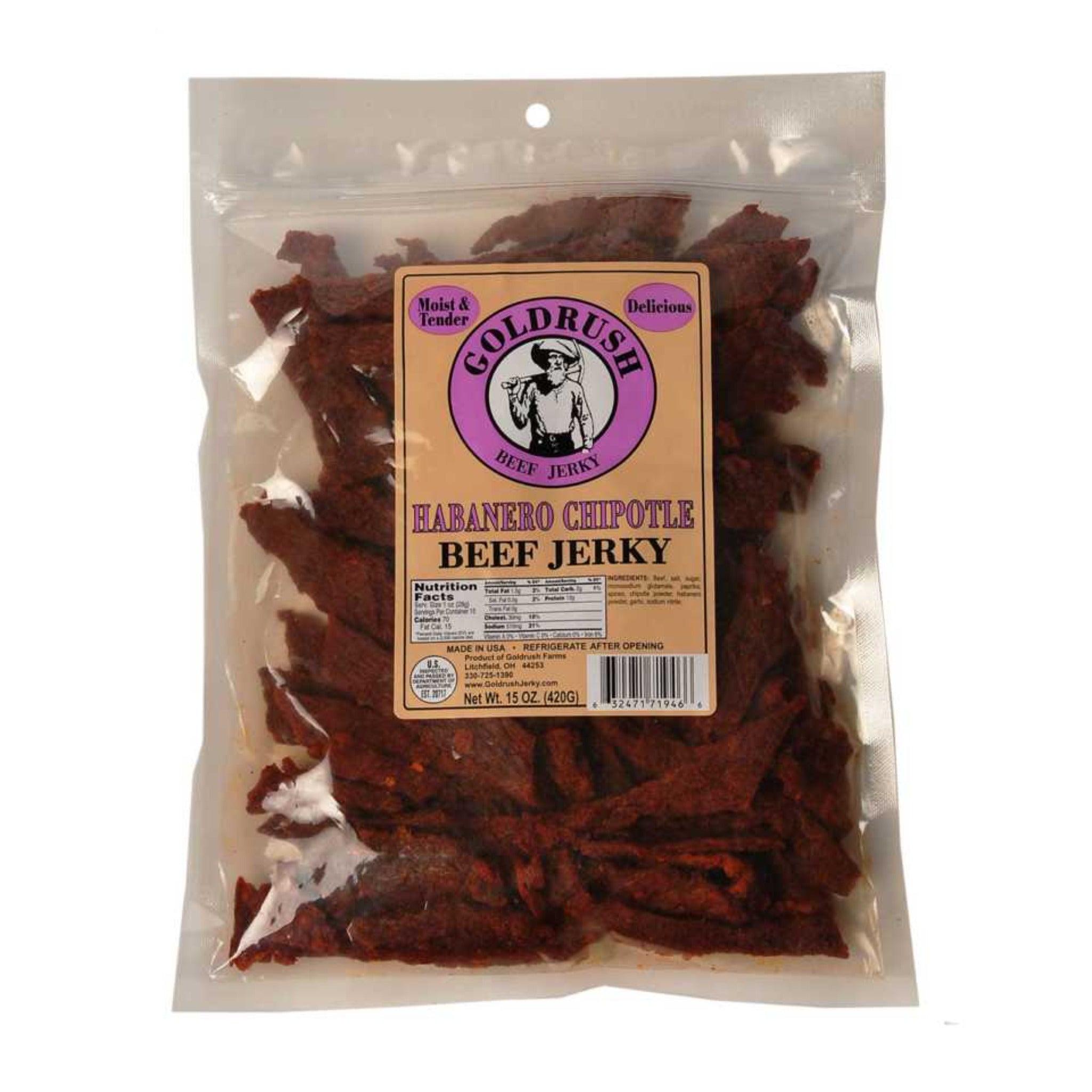 Habanero Chipotle Beef Jerky