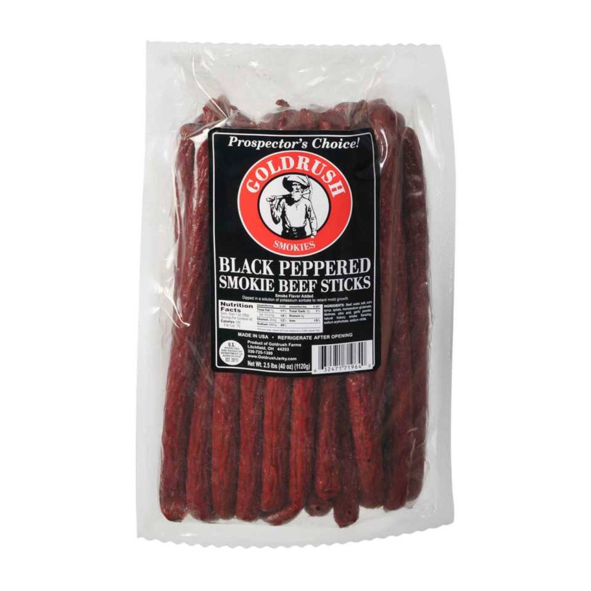 Black Peppered Smokie Beef Stick