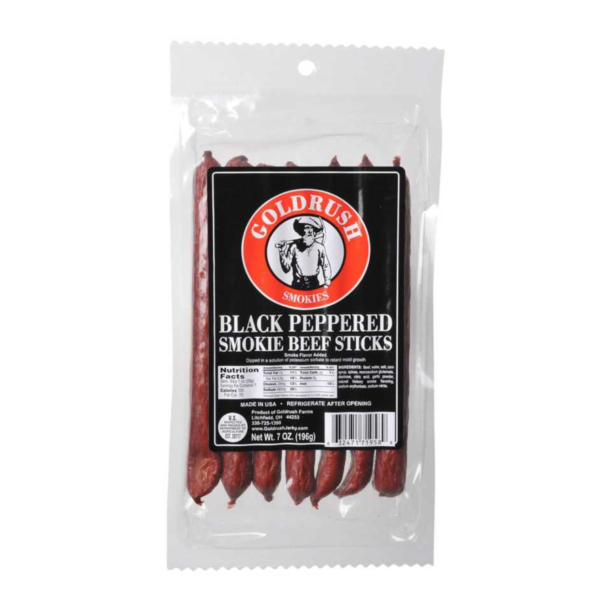 Black Peppered Smokie Beef Stick