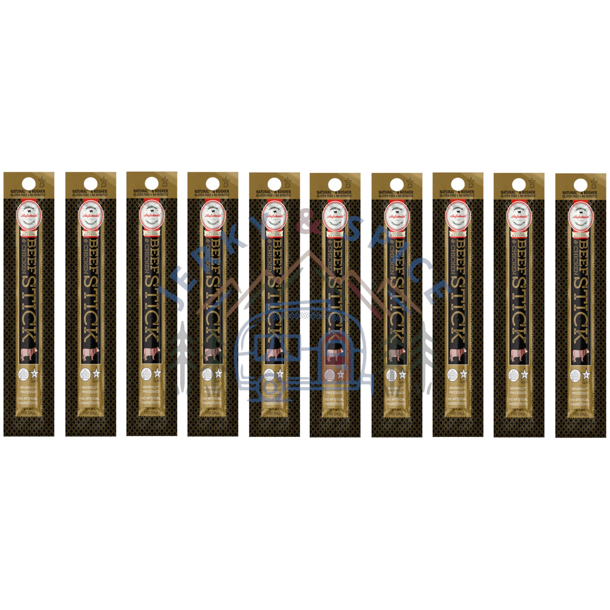 Cracked Black Pepper Beef & Chicken Stick