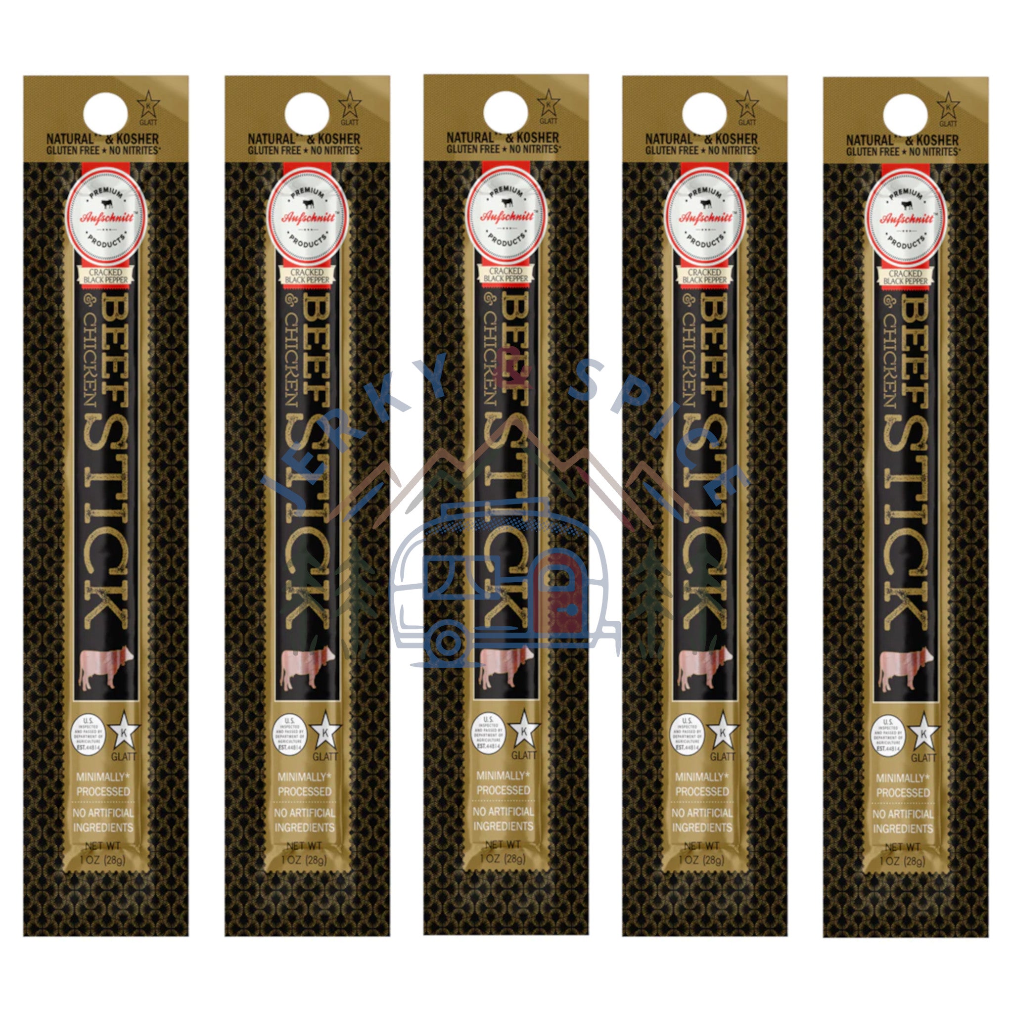 Cracked Black Pepper Beef & Chicken Stick