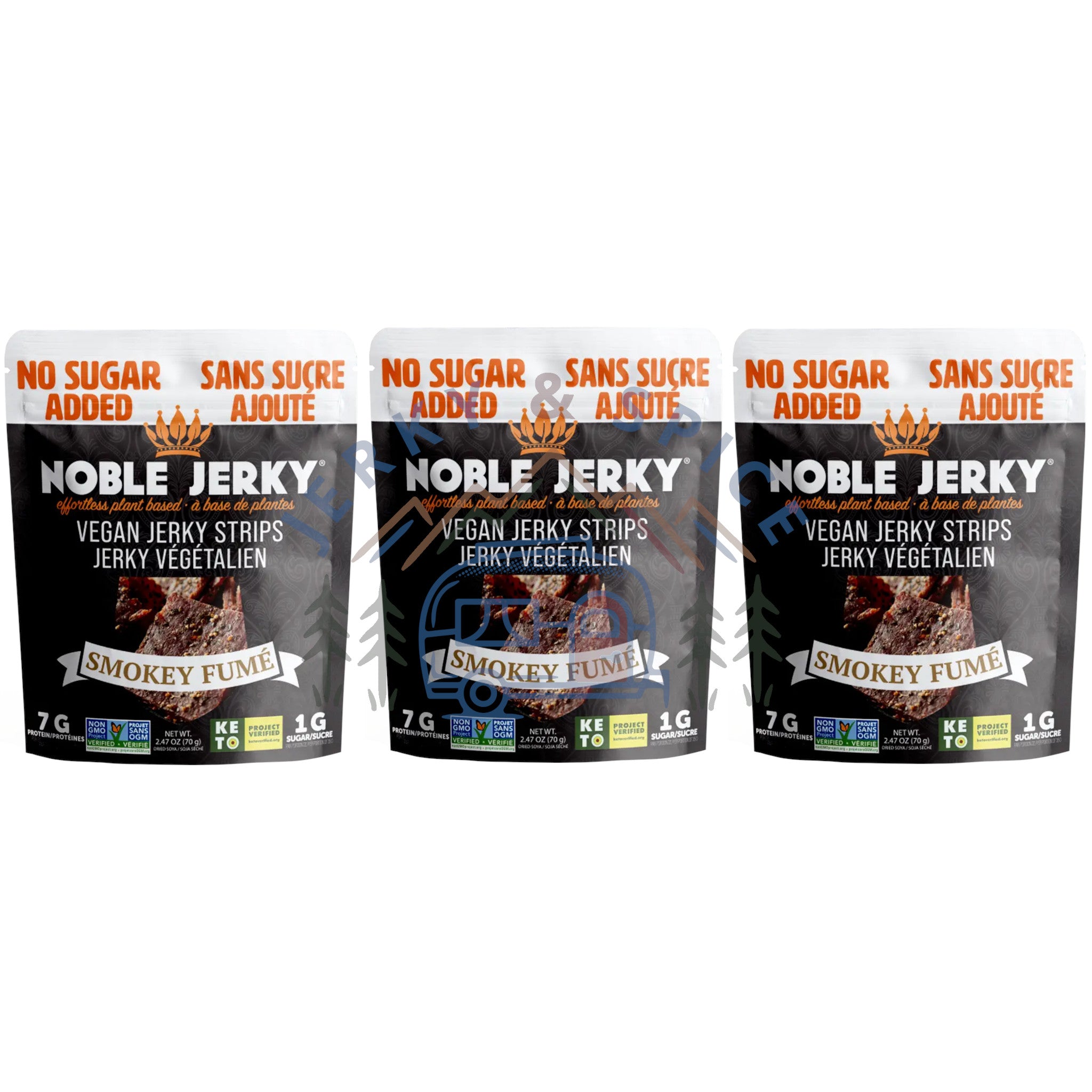 Smoky Fume Vegan Jerky - No Sugar Added