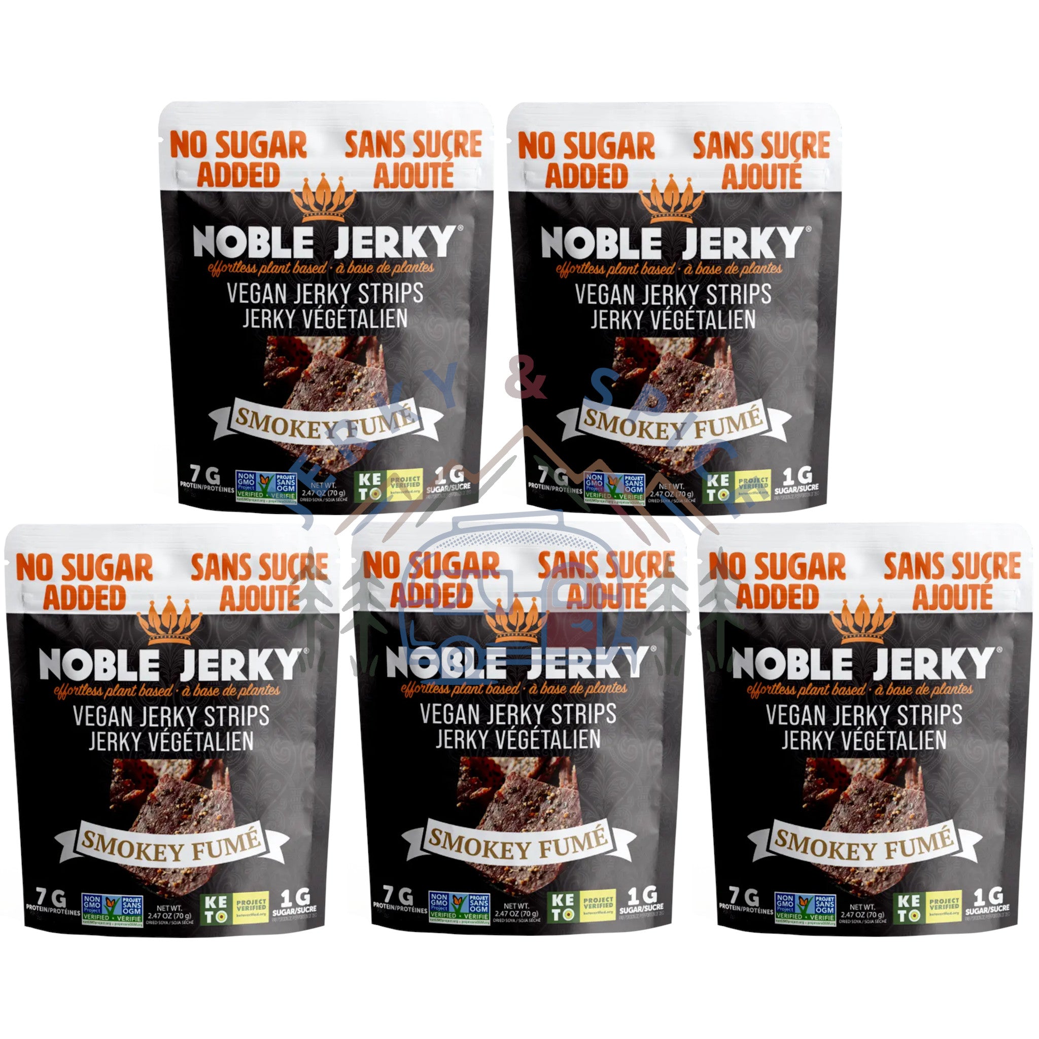 Smoky Fume Vegan Jerky - No Sugar Added