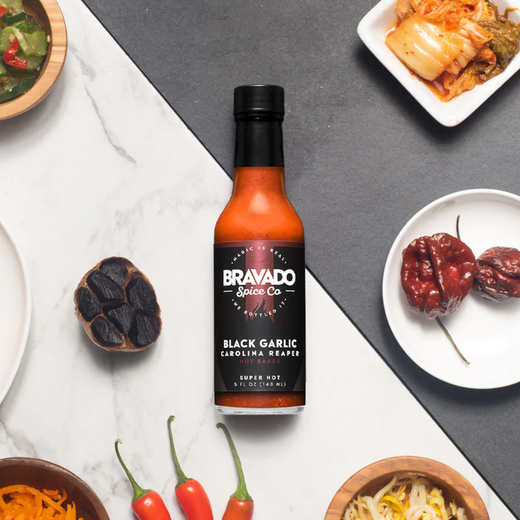 Black Garlic Carolina Reaper Hot Sauce
