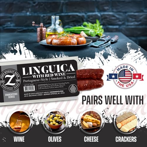 Zick's Linguica Portuguese Sausage w/ Red Wine (8oz)