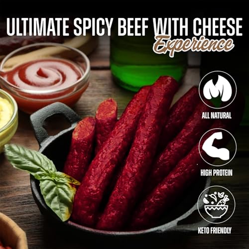 Zick's Spicy Beef Rope Sausage with Cheese (12oz)