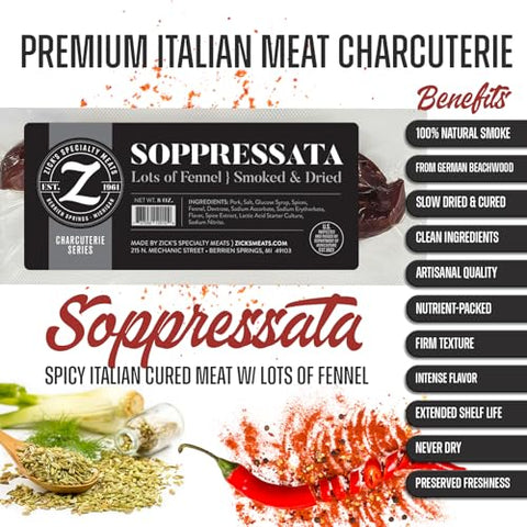 Zick's Soppressata Italian Sausage (8oz)