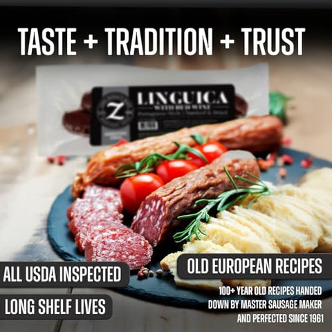 Zick's Linguica Portuguese Sausage w/ Red Wine (8oz)