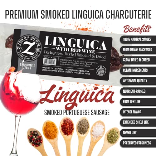 Zick's Linguica Portuguese Sausage w/ Red Wine (8oz)
