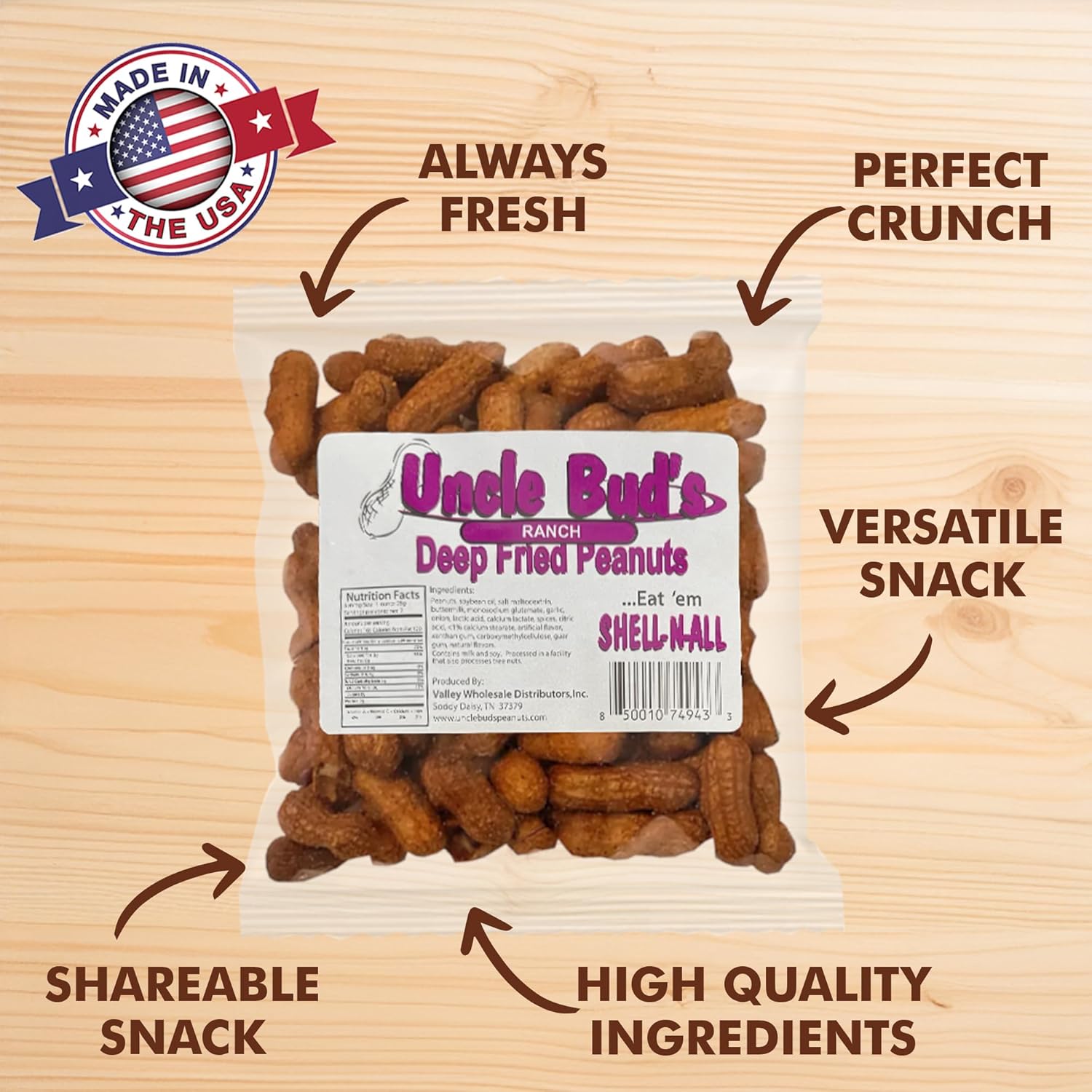 Ranch Deep Fried Peanuts