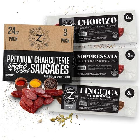 Zick's Charcuterie Food Gift Basket (3-Pack)