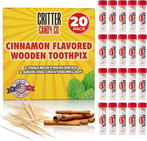 Hotlix Cinnamon Toothpicks (20-Pack, 400 Total)