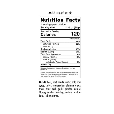 Mild Beef Stick