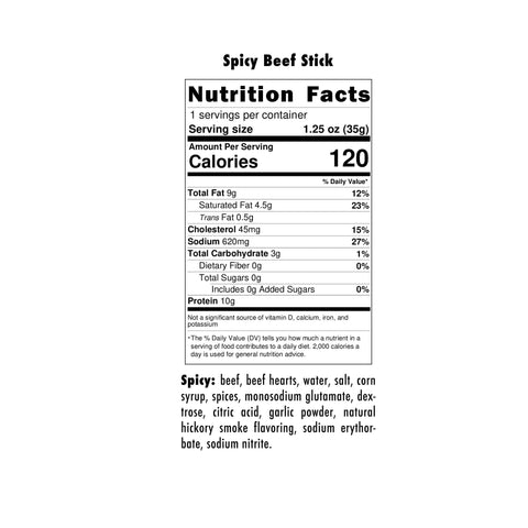 Spicy Beef Stick