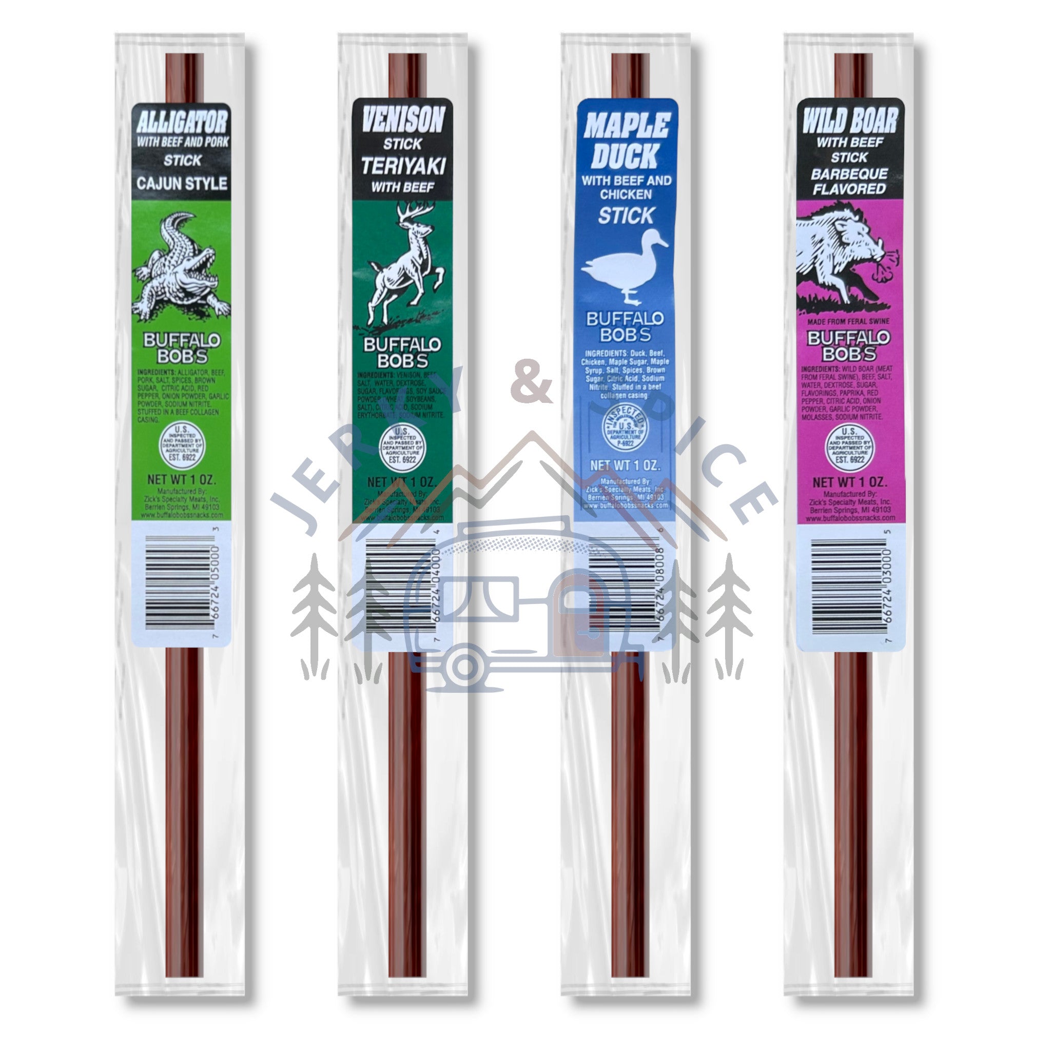 Flavored Exotic Meat Stick Assortment Pack