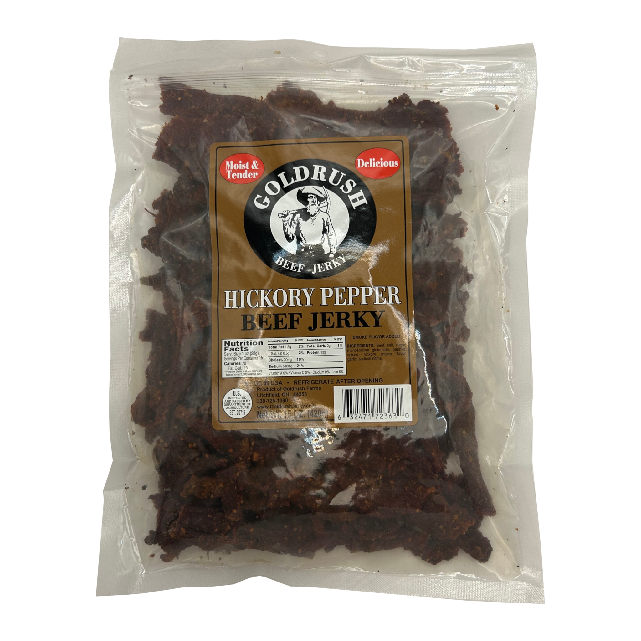 Hickory Pepper Beef Jerky