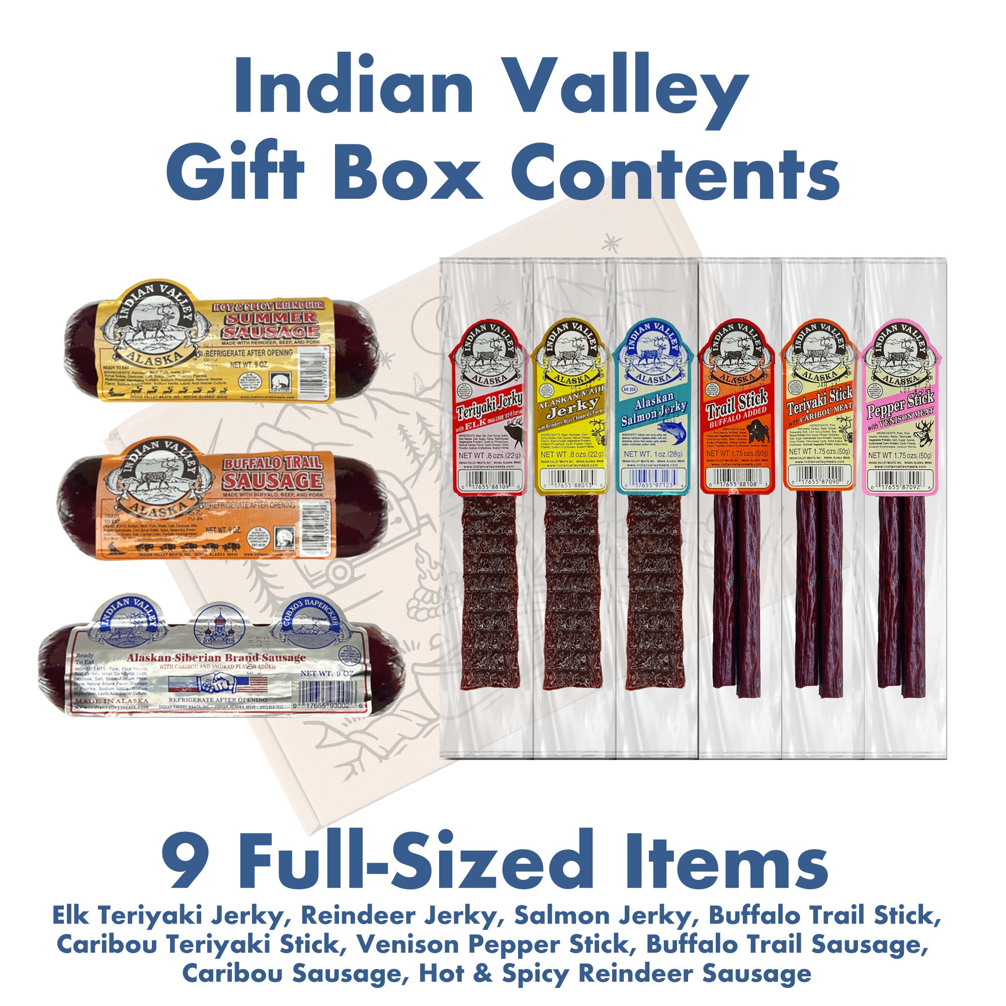 Indian Valley Alaskan Wild Game Gift Box