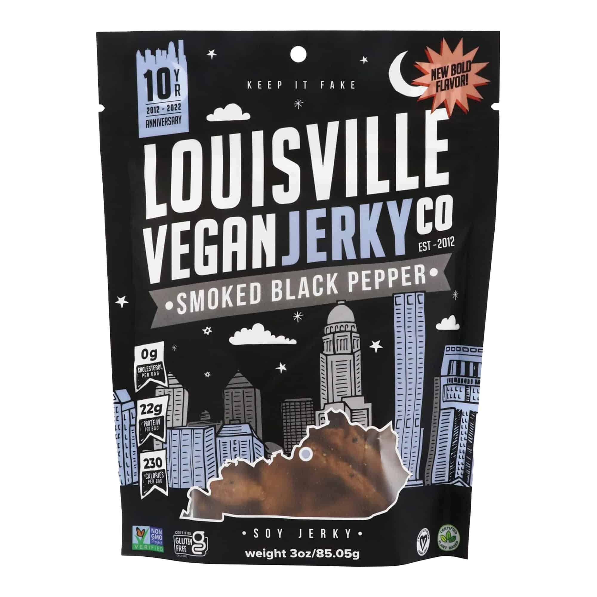 Smoked Black Pepper Vegan Jerky