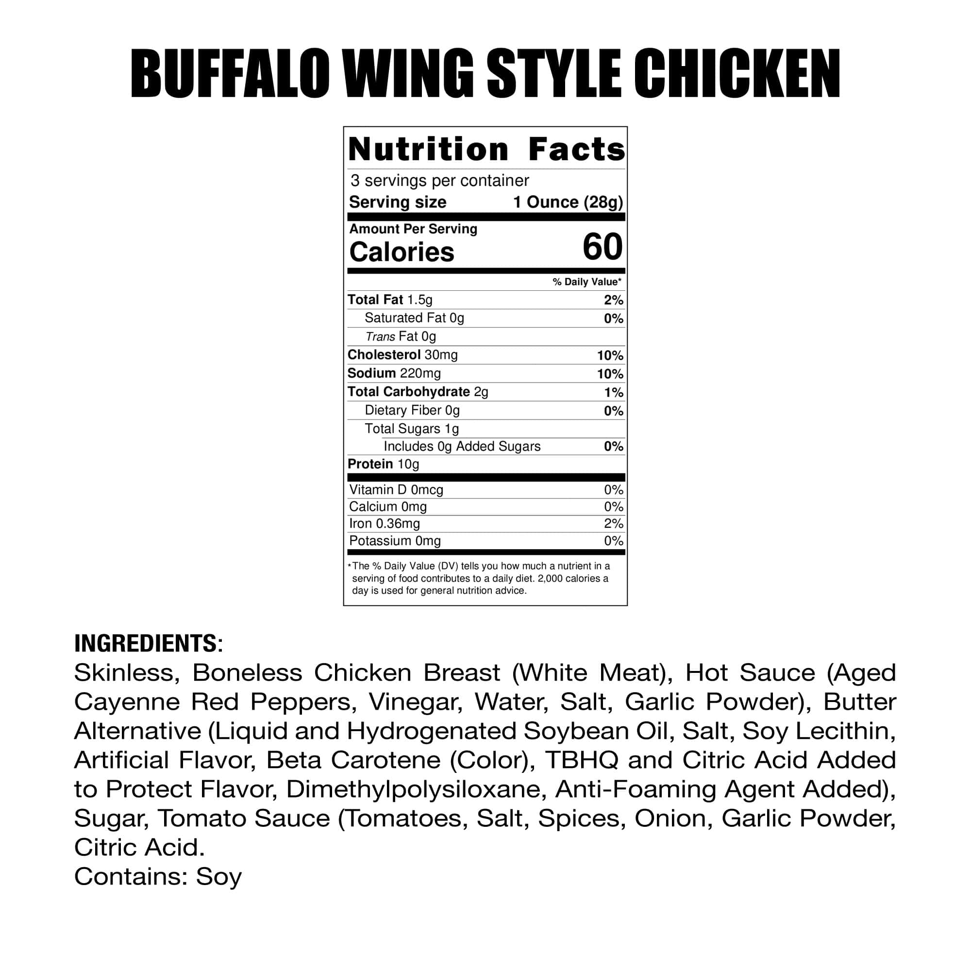 Buffalo Wing Style Chicken Jerky