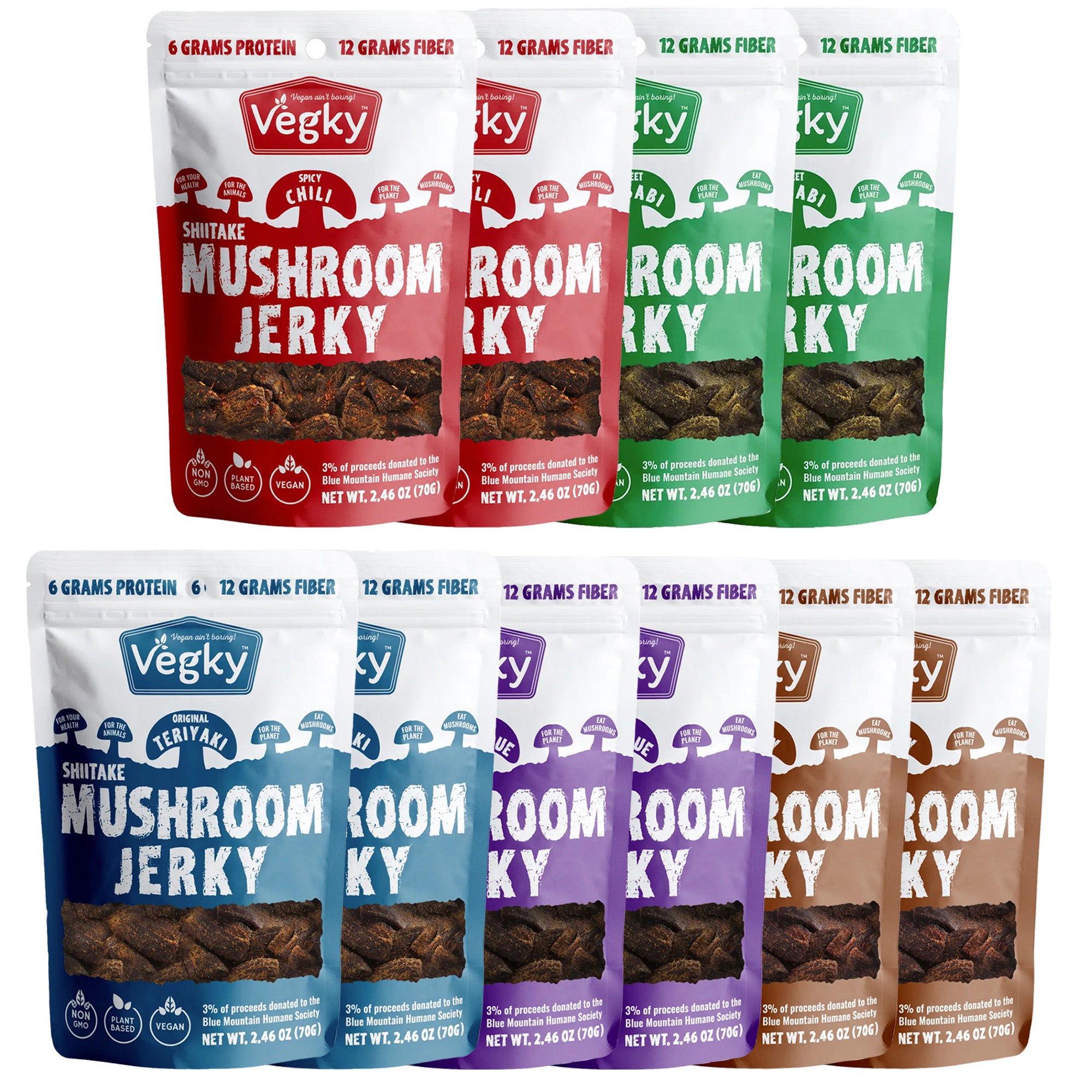 Mushroom Jerky Variety Pack