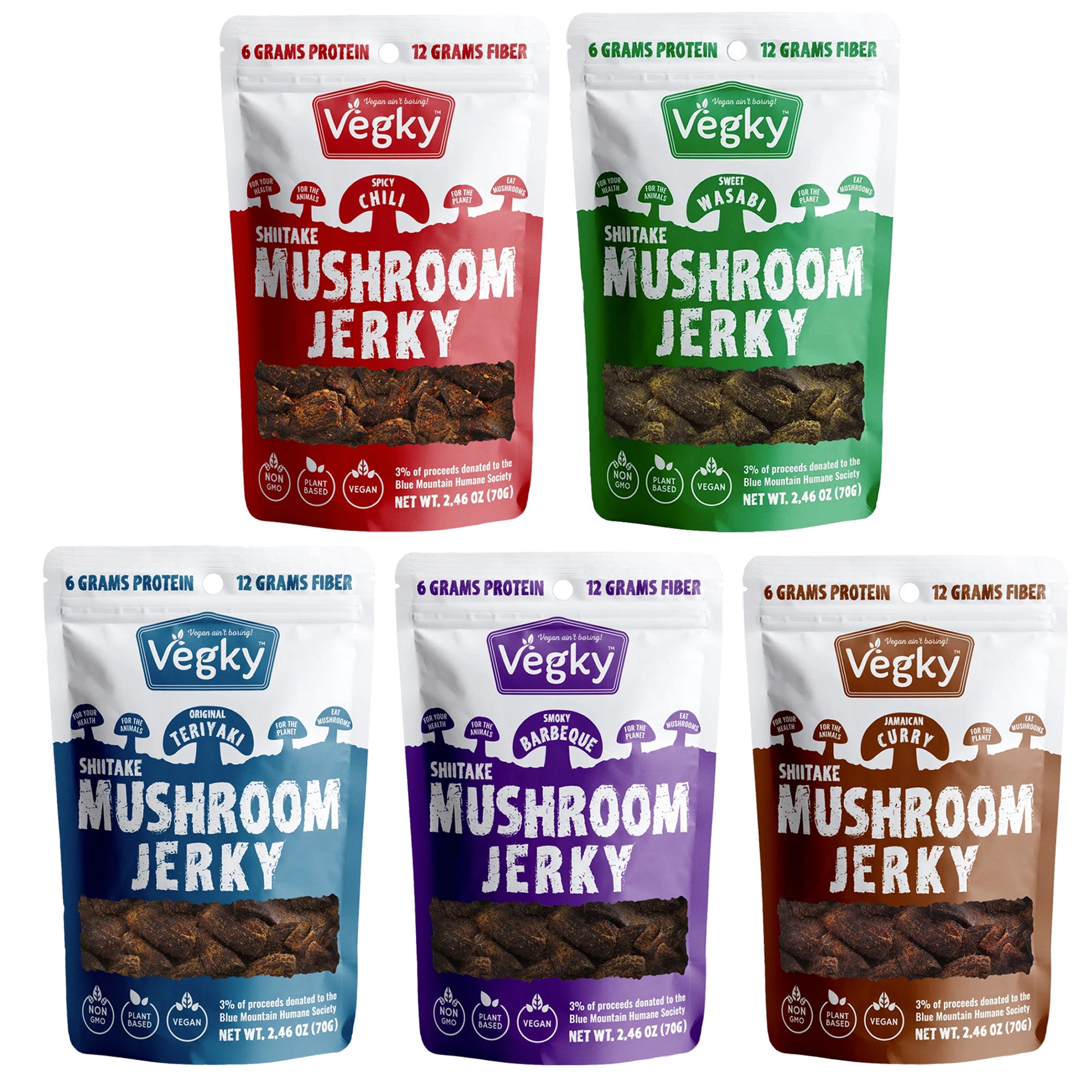 Mushroom Jerky Variety Pack