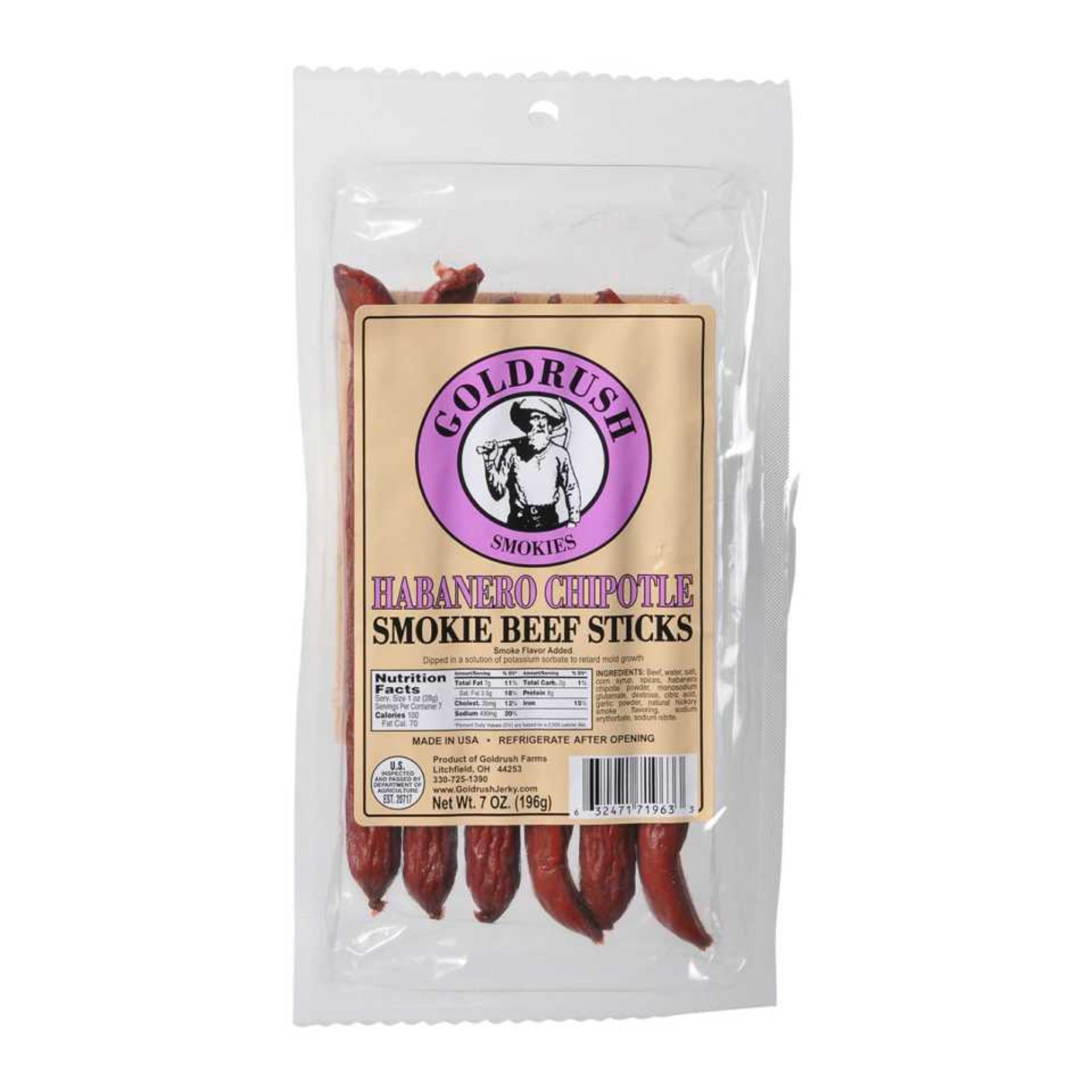 Habanero Chipotle Smokie Beef Stick