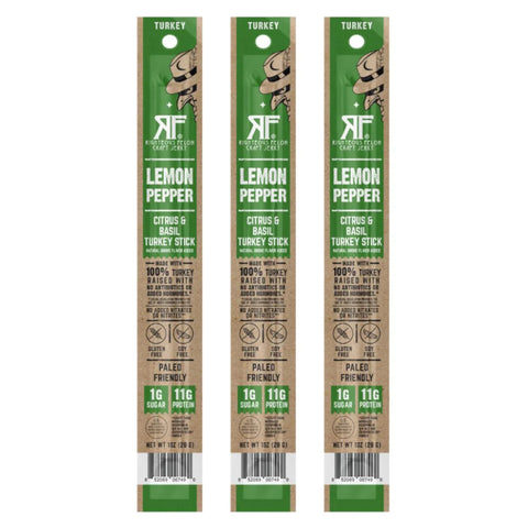 Lemon Pepper Turkey Snack Stick
