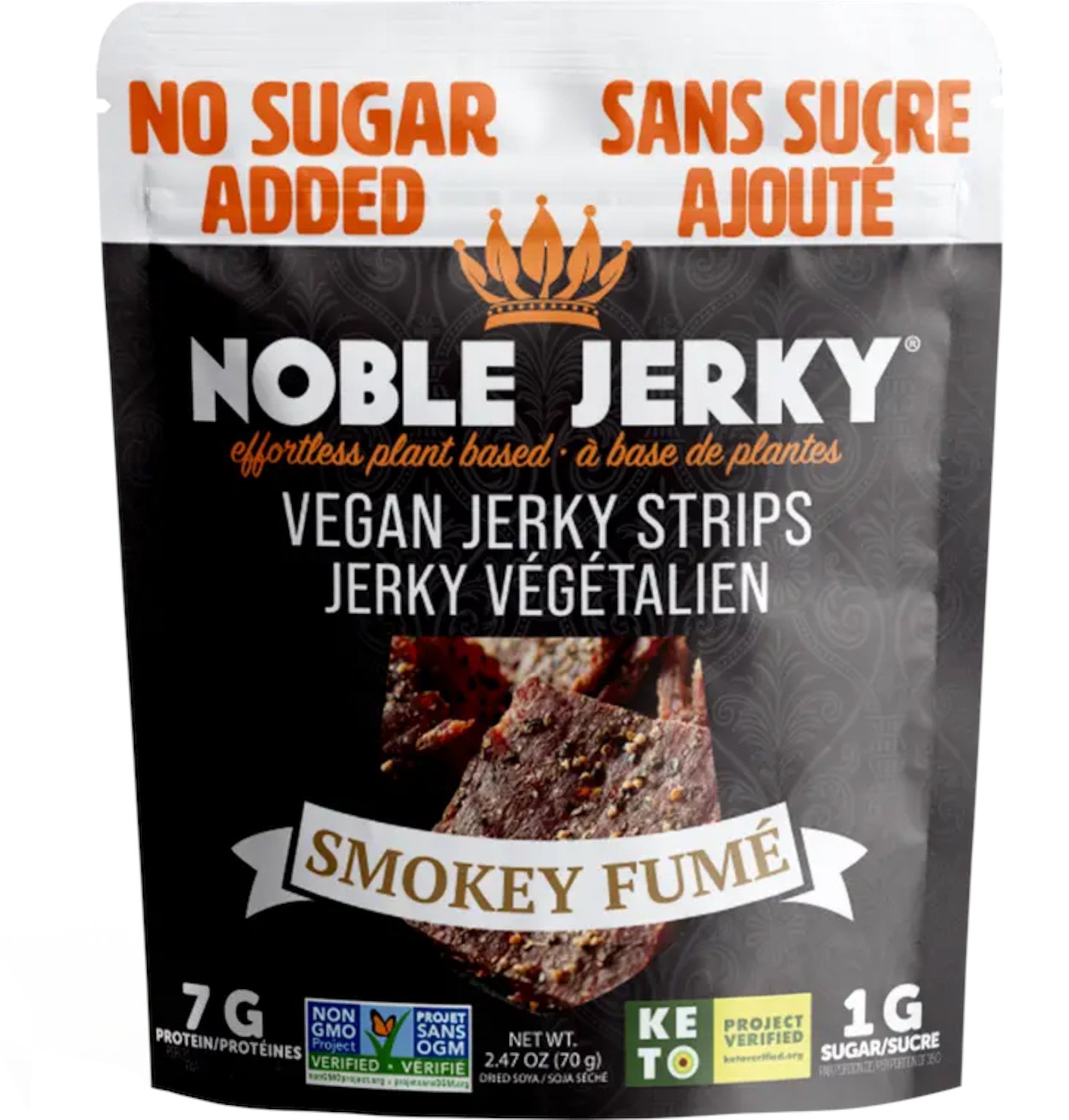 Smoky Fume Vegan Jerky - No Sugar Added