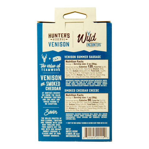 Venison & Smoked Cheddar Cheese Pack